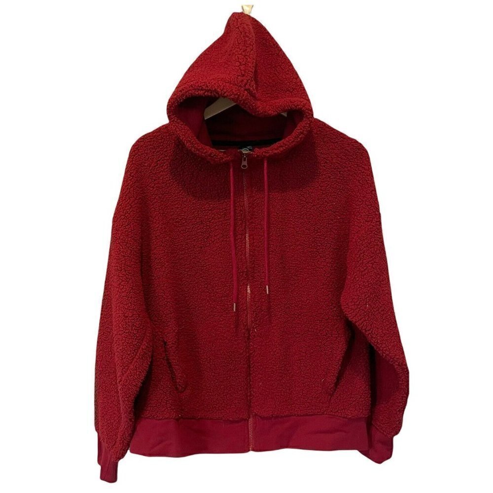 C9 Champion Woman Small Zip Up Coat, Roller Coast, S, Small, Red Hooded Nwt